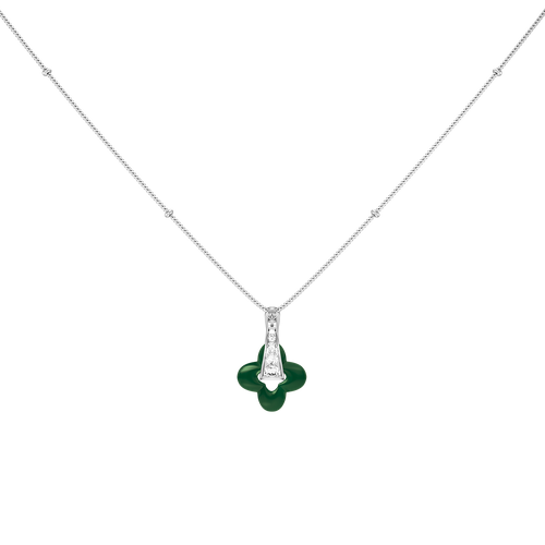 Silver Clover Necklace
