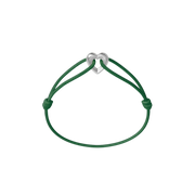 Silver Heart Cord Bracelet
