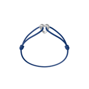 Silver Heart Cord Bracelet