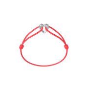 Silver Heart Cord Bracelet