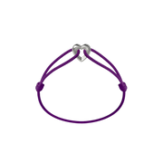Silver Heart Cord Bracelet