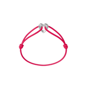 Silver Heart Cord Bracelet