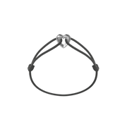 Silver Heart Cord Bracelet