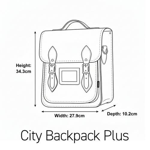 Handmade Leather City Backpack - British Edit