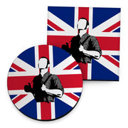 Skinhead Union Jack - Drinks Coaster - Round or Square