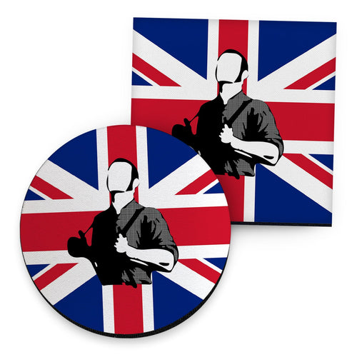 Skinhead Union Jack - Drinks Coaster - Round or Square