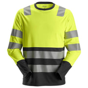 Snickers 2433 AllroundWork Hi-Vis Long Sleeve Shirt CL2 Various Colours
