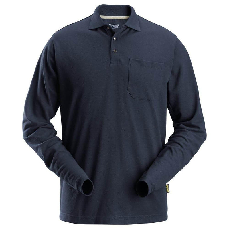 Snickers 2608  Long Sleeve Pique Polo Work Shirt