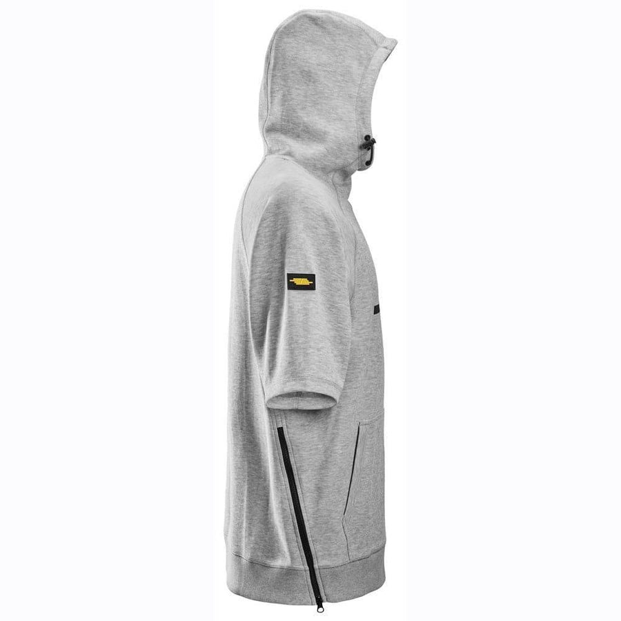 Snickers 2850 Logo Short Sleeve Hoodie Sweatshirt
