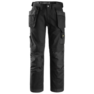 Snickers 3214 Craftsmen Holster Pocket Trousers, Canvas+ Black, 28" Waist 32" Leg-Snickers 42