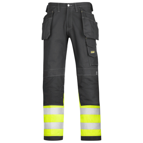 Snickers 3235 High-Vis Holster Pocket Cotton Trousers, Class 1