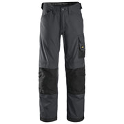 Snickers 3314 Craftsmen Trousers, Canvas+ Steel Grey/Black