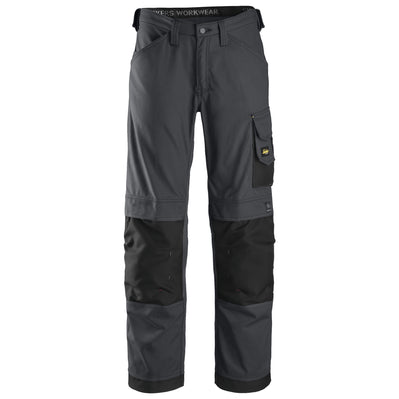 Snickers 3314 Craftsmen Trousers, Canvas+ Steel Grey/Black