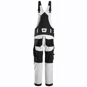 Snickers 6051 AllroundWork Stretch Bib & Brace Trousers White