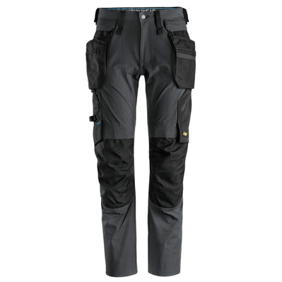 Snickers 6208 LiteWork, Detachable Holster Pocket Kneepad Work Trousers Steel Grey