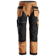 Snickers 6214 RuffWork, Canvas+ Holster Pocket Work Trousers Brown