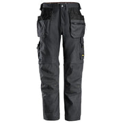 Snickers 6224  AllroundWork, Canvas+ Stretch Work Trousers+ Holster Pockets Steel Grey