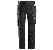 Snickers 6241 AllroundWork, Stretch Work Knee Pad Trousers Holster Pockets Black