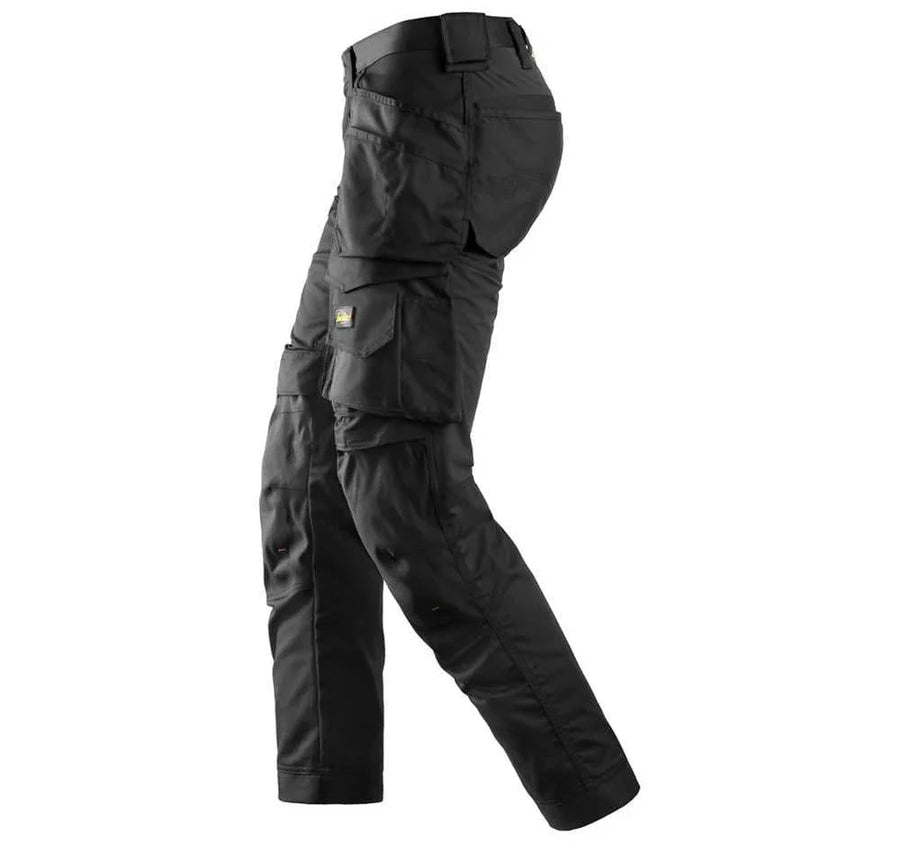 Snickers 6241 AllroundWork, Stretch Work Knee Pad Trousers Holster Pockets Black