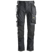 Snickers 6241 AllroundWork, Stretch Work Knee Pad Trousers Holster Pockets Steel Grey