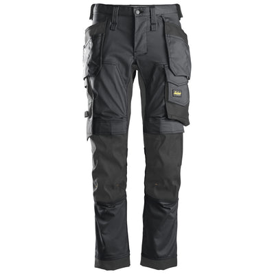 Snickers 6241 AllroundWork, Stretch Work Knee Pad Trousers Holster Pockets Steel Grey