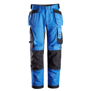 Snickers 6251 AllroundWork, Stretch Loose Fit Holster Pocket Work Trousers True Blue 35" Waist, 28" Leg : Snickers Size 200