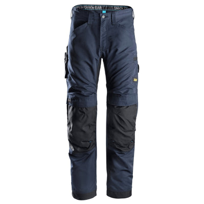 Snickers 6307 LiteWork 37,5® Work Kneepad Trousers Navy Blue/Black, Waist 35" Leg 28"-Snickers 200