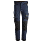 Snickers 6341 AllroundWork Stretch Kneepad Trousers Navy Blue Waist 38" Leg 30"