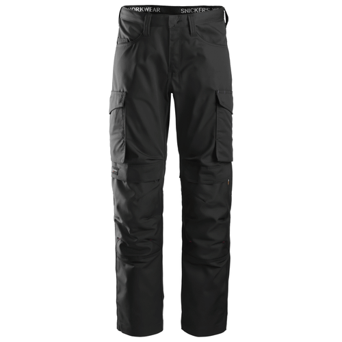 Snickers 6801 Service Trousers + Knee Pockets Black