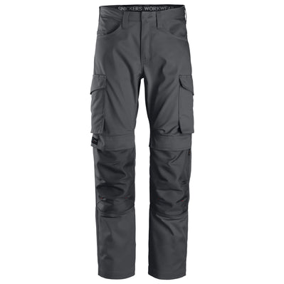 Snickers 6801 Service Trousers + Knee Pockets Steel Grey