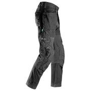 Snickers 6902 FlexiWork, Kneepad Holster Pocket Work Trousers Black