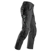 Snickers 6903 FlexiWork Stretch Kneepad Work Trousers Black 31" Waist 35" Leg - Snickers Size 146