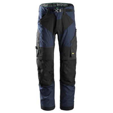 Snickers 6903 FlexiWork Stretch Kneepad Work Trousers Navy Blue Snickers 150 (35" Waist, 35" Leg)