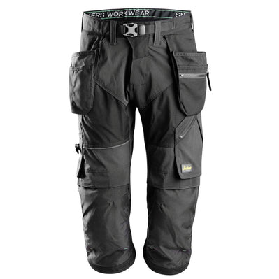 Snickers 6905 FlexiWork Holster Pocket Pirate Work Trousers Black, 39" Waist Short Leg-Snickers 112