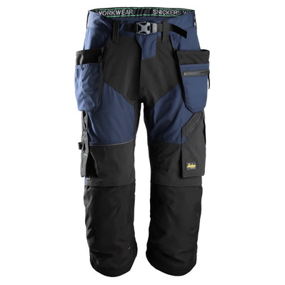 Snickers 6905 FlexiWork Holster Pocket Pirate Work Trousers Navy Blue/Black