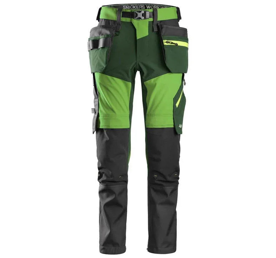 Snickers 6940 FlexiWork, Stretch Work Knee Pad Holster Pocket Trousers Various Colours