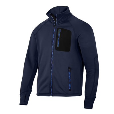 Snickers 8001 FlexiWork Stretch Fleece Jacket Navy Blue XS