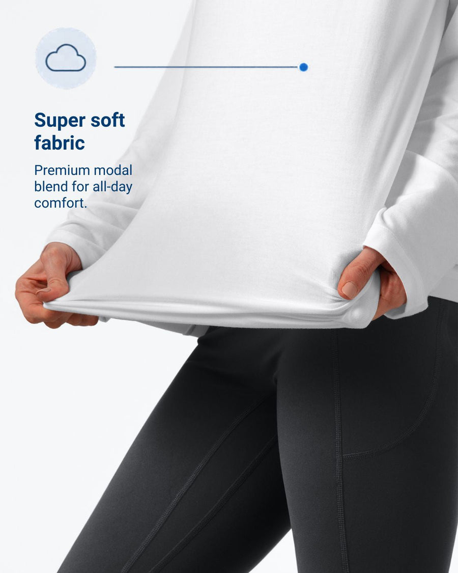 Adult Fidget-T Long-Sleeve-White