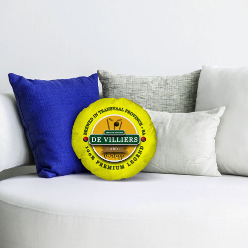 South Africa De Villiers  - Legend Collection - Circle Cushion 14"