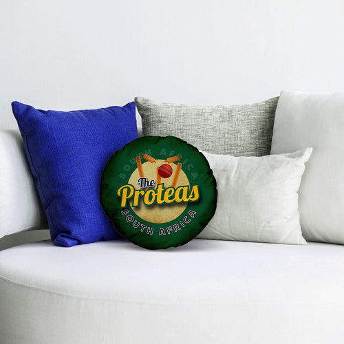 South Africa Proteas  - Legend Collection - Circle Cushion 14"