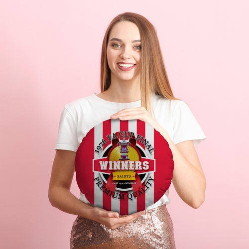 Southampton FA Cup - Football Legends - Circle Cushion 14"