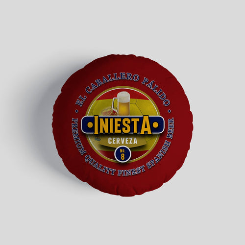 Spain Iniesta  - Legend Collection - Circle Cushion 14"