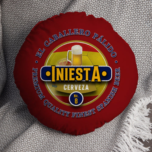 Spain Iniesta  - Legend Collection - Circle Cushion 14"