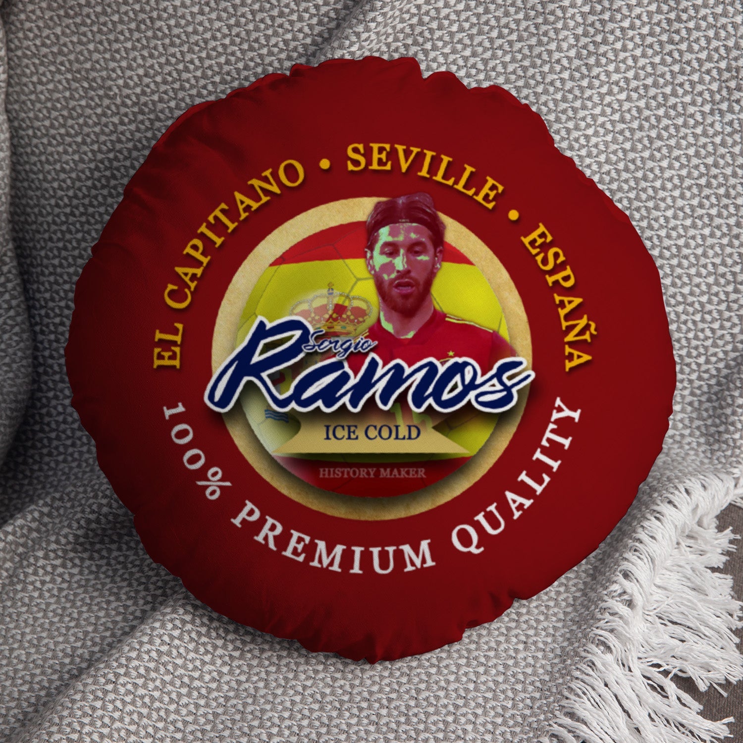 Spain Ramos  - Legend Collection - Circle Cushion 14"