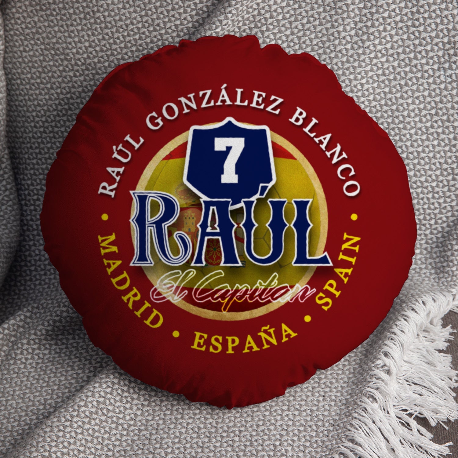 Spain Raul  - Legend Collection - Circle Cushion 14"