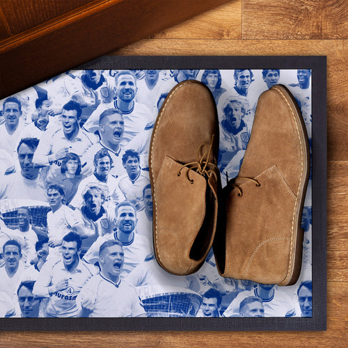 Totts Montage - Retro Door Mat - 60cm x 40cm