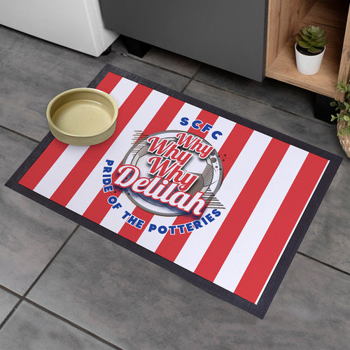 Stoke Delilah  - Football Legends - Door Mat -60cm X 40cm