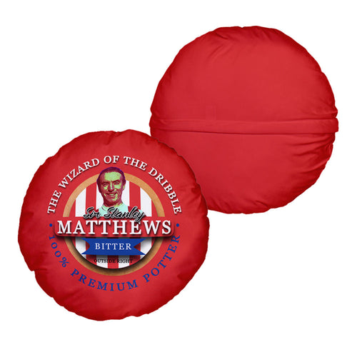 Stoke Matthews - Football Legends - Circle Cushion 14"