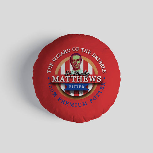 Stoke Matthews - Football Legends - Circle Cushion 14"