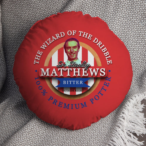 Stoke Matthews - Football Legends - Circle Cushion 14"